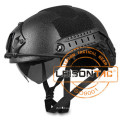 Kevlar FAST Ballistic Helmet with Glasses with Slow Rebound Memory Foam